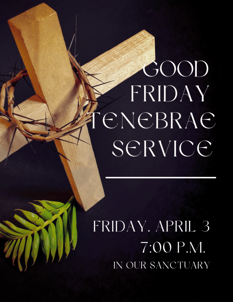 Good Friday Tenebrae service 2026
